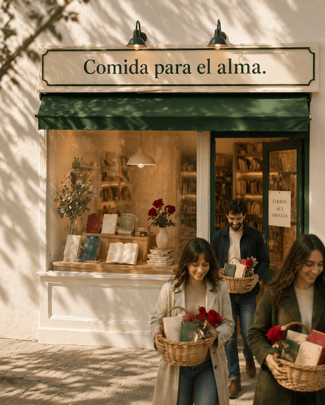 Mañana, libros y rosas.