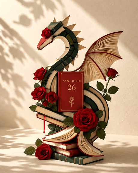 Mañana, libros y rosas.