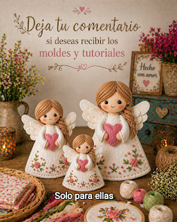 😇Moldes de angelito tierno en Fieltro ❤️  Tutorial