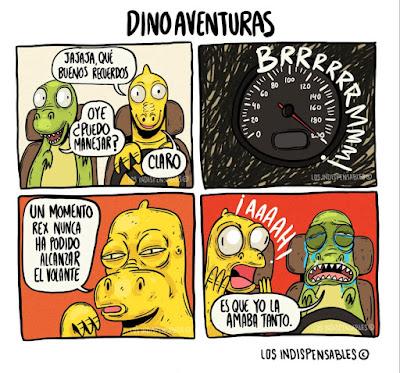 El humor dinosauriano de Los Indispensables