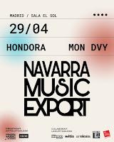 Directos de Mon DVY y Hondora en Sala el Sol de la mano de Navarra Music Export