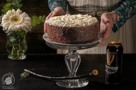 Porción de Tarta Guinness de chocolate