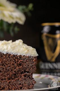 Tarta Guinness terminada y lista para servir