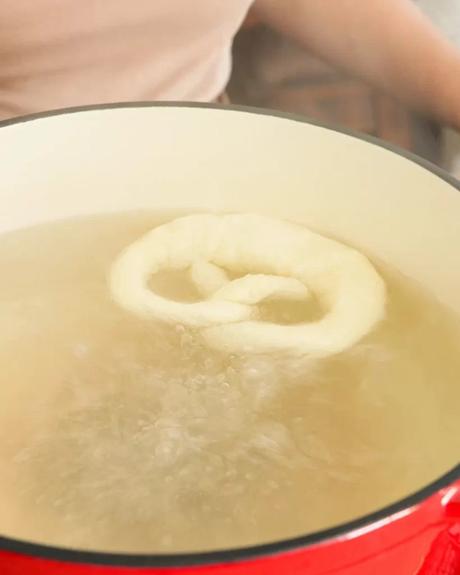 hervir masa de pretzels