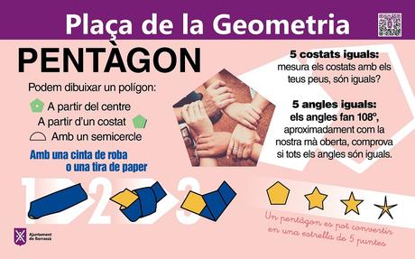 Plaça de la Geometría en Borrassà