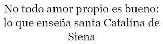 CUANDO EL AMOR PROPIO YA NO ES AMOR