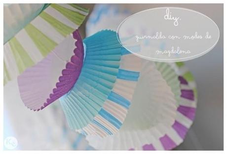 DIY-Guirnalda con moldes de magdalena/cupcake liners garland