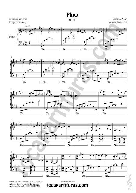 Composición de Piano de Fluir de Vicenzo Piano Composition Sheet Music for Flow by Vicenzo Piano Composición de Piano de Fluir de Vicenzo Piano Composition Sheet Music for Flow by Vicenzo Piano