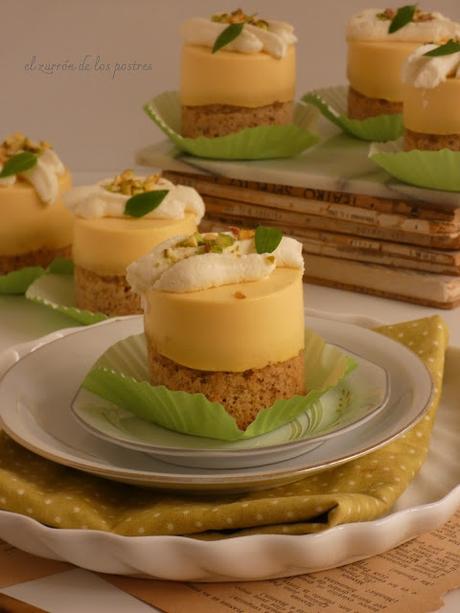 Financier de Pistachos y Mango