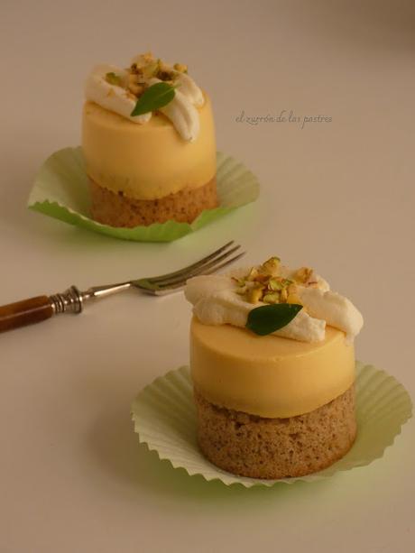 Financier de Pistachos y Mango