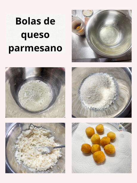 Bolas de queso parmesano