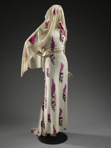 Elsa Schiaparelli, rara avis Schiaparelli y Dalí, El vestido de las lágrimas, 1938