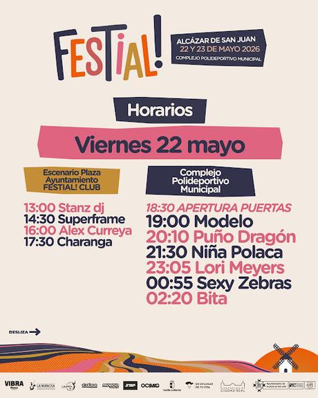Horarios del Festial! 2026, jueves