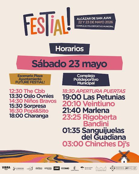 Horarios del Festial! 2026, jueves