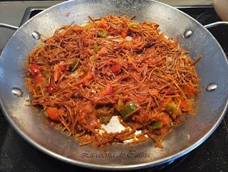 Fideos con costilla