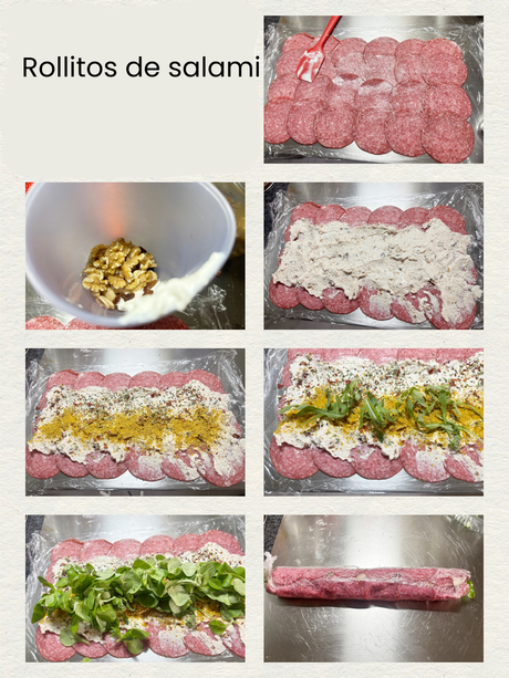Rollitos de salami