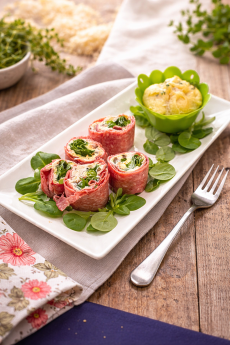 Rollitos de salami