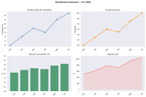 Subplots en Matplotlib: cómo organizar múltiples gráficos en una sola figura