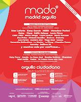 Programación conciertos del Madrid Orgullo 2026