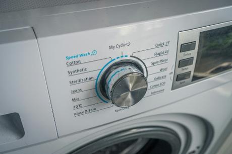 Selector de programas de una lavadora