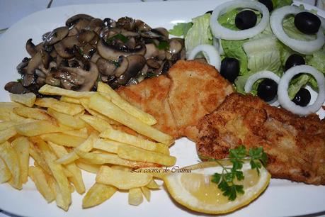 Plato combinado al estilo vienés