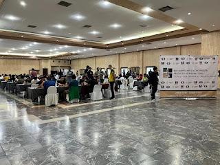 MI Emmanuel Jimènez se luce en el Conventiòn Center de Oaxtepec.