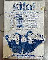 Conciertos de Kitai en 2026 y 2027 en su gira El Bar de Siempre Tour