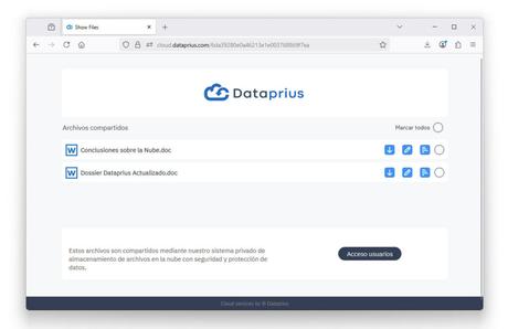 Enlace a archivos en el navegador