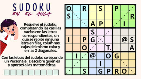Retos matemáticos, Desafíos matemáticos, Problemas matemáticos, Juegos en el aula, Juego en Clase, Juegos matemáticos, Aprender jugando, Jugando aprendo, Juegos de números, Juegos de Letras, Sudoku, Sudoku en el aula
