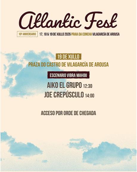 Horarios Atlantic Fest 2026 Horarios Atlantic Fest 2026