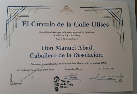 Bloomsday 2026. Caballero de la Desolación.