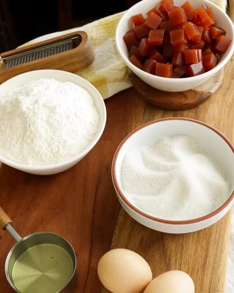 ingredientes torta matera de membrillo