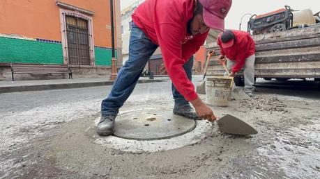 Interapas sustituye alcantarilla dañada en el Centro Histórico de San Luis Potos Interapas sustituye alcantarilla dañada en el Centro Histórico de San Luis Potos