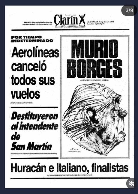 OBITUARIO DE BORGES (junio de 1986)