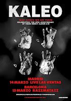 Conciertos de Kaleo en Madrid y Barcelona en 2027