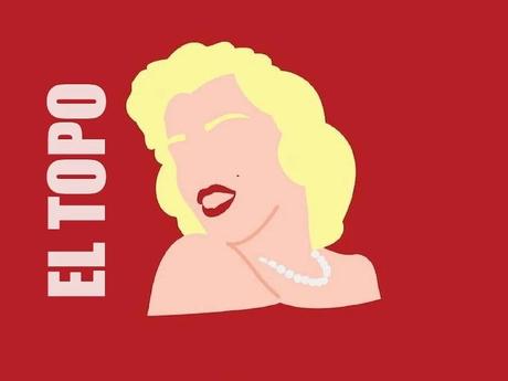 Imagen minimalista de Marilyn Monroe para presentación podcast EL TOPO episodio 17