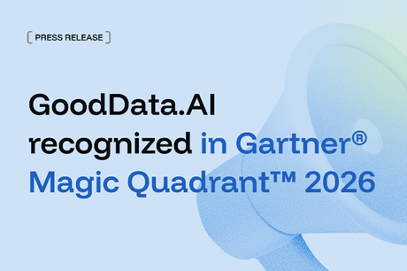 GoodData.AI, en el Magic Quadrant™ de Gartner® 2026 para plataformas de analítica e inteligencia de negocio GoodData.AI, en el Magic Quadrant™ de Gartner® 2026 para plataformas de analítica e inteligencia de negocio