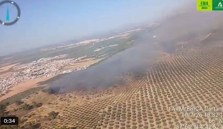 Controlado el incendio forestal declarado este pasado viernes en Humilladero