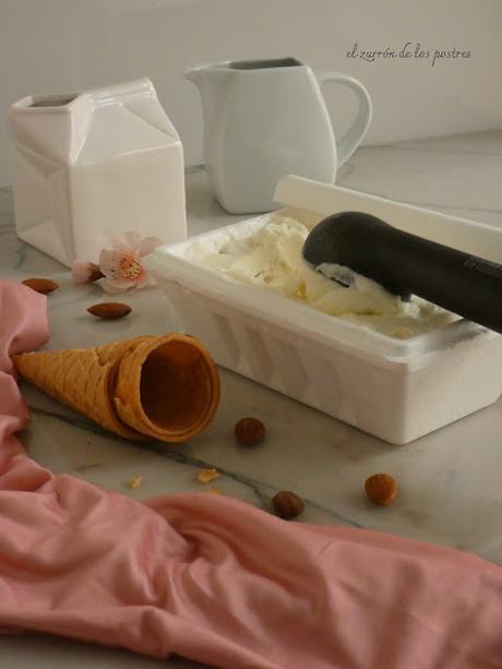 Helado de Leche en Polvo con Bienmesabe