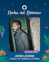Concierto de John Legend y Because Yes en Noches del Botánico