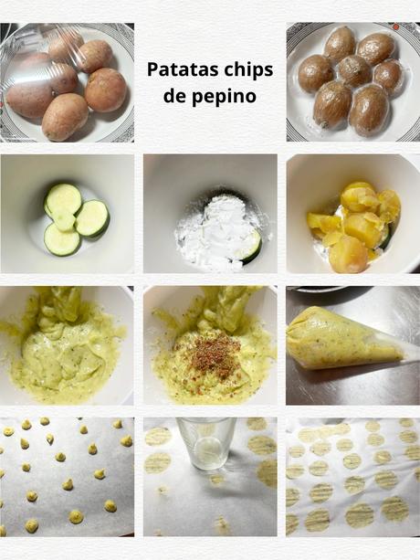 Patatas chips de pepino Patatas chips de pepino