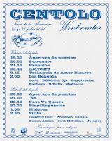 Horarios Centolo Weekender 2026