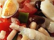Ensalada alubias blancas bacalao