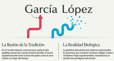 El sistema tradicional de apellidos choca con la realidad genetica
