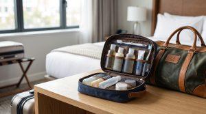 Neceseres personalizados: qué modelo elegir según la campaña Neceser personalizado preparado para viajes y hoteles