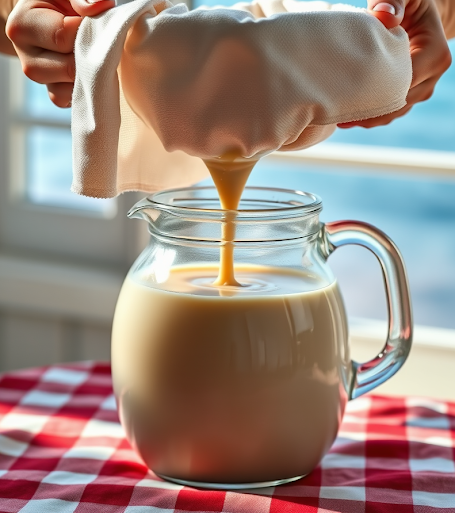 Pasando la horchata por un tamiz