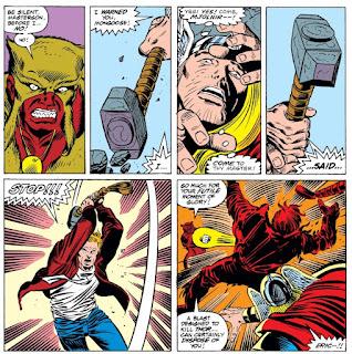 El Mjolnir marvelita (derribando el Thor de Aaron)
