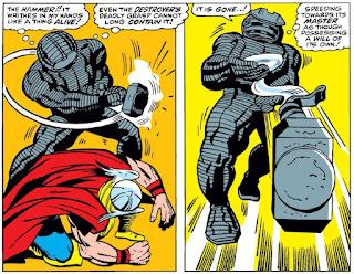 El Mjolnir marvelita (derribando el Thor de Aaron)