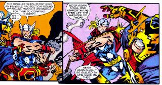 El Mjolnir marvelita (derribando el Thor de Aaron)