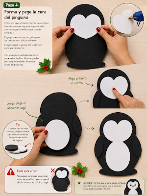 🎄🐧Moldes y tutorial de pingüino navideño en foami para decorar en navidad 🎄 🎄🐧Moldes y tutorial de pingüino navideño en foami para decorar en navidad 🎄